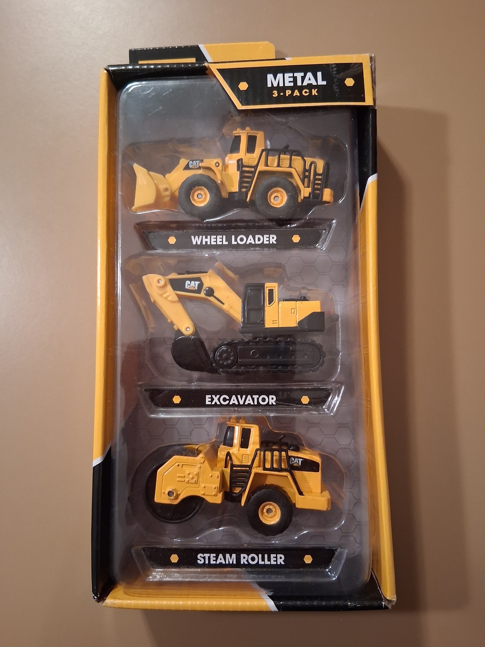CAT Caterpillar NIB Diecast Metal Construction Vehicles 3-Pack Set